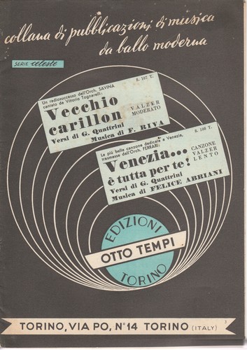 Spartito vecchio carillon - carillon, /