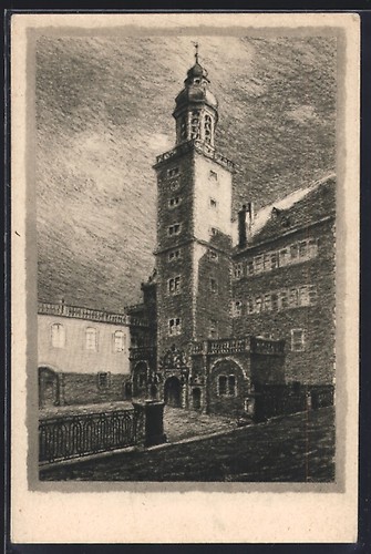 Cartolina darmstadt carillon - cartolina,